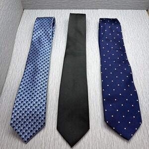 Designer Silk Tie Lot 3 Brooks Brothers Michael Kors Mens Work Office Neckties